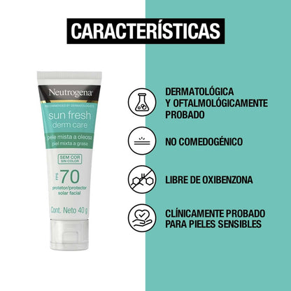 Bloqueador Solar Facial Neutrogena Hydro Boost FPS 70