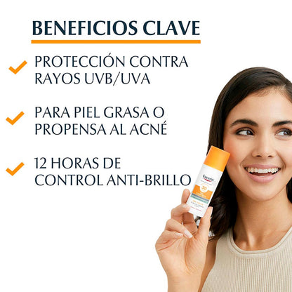 Protector Solar Facial en Gel Crema Eucerin Oil Control FPS50+