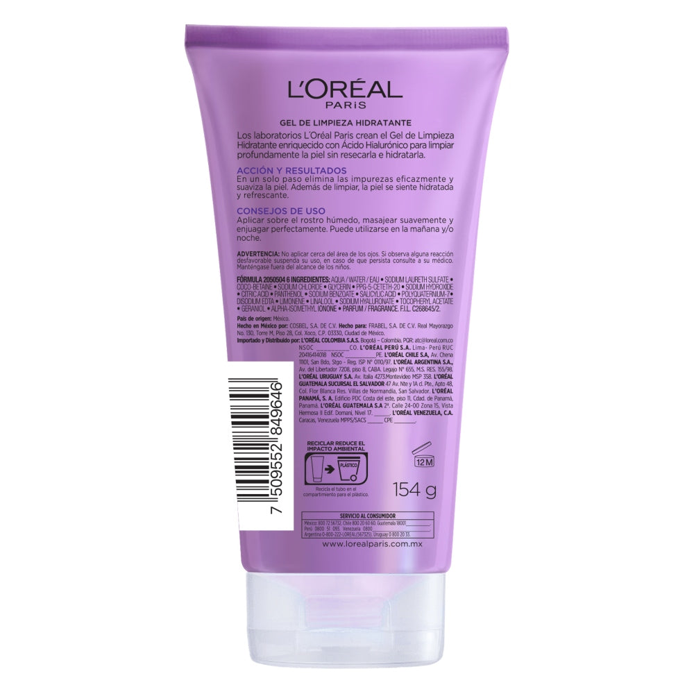 Gel Limpiador L'Oréal Revitalift Ácido Hialurónico