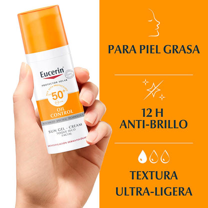 Protector Solar Facial en Gel Crema Eucerin Oil Control FPS50+
