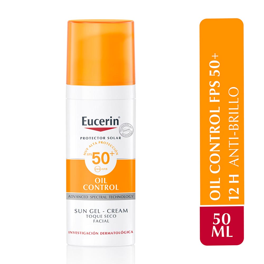Protector Solar Facial en Gel Crema Eucerin Oil Control FPS50+
