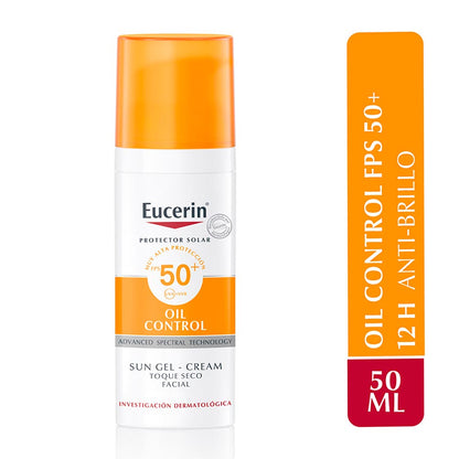 Protector Solar Facial en Gel Crema Eucerin Oil Control FPS50+